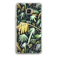 Tropical Palms Dark: Samsung A3 (2017) Transparant Hoesje