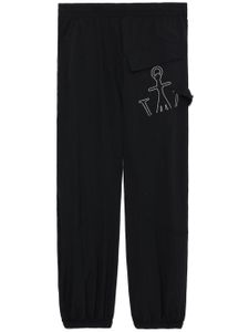 JW Anderson pantalon ample à logo brodé - Noir