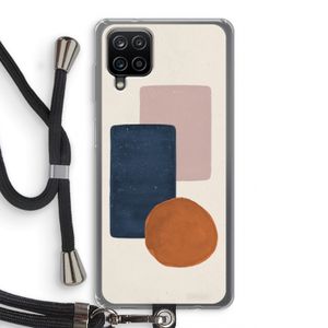 Geo #3: Samsung Galaxy A12 Transparant Hoesje met koord