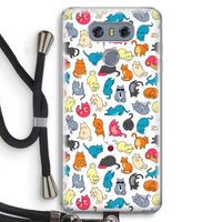 Kleurrijke katten: LG G6 Transparant Hoesje met koord Kleurrijke katten: LG G6 Transparant Hoesje met koord