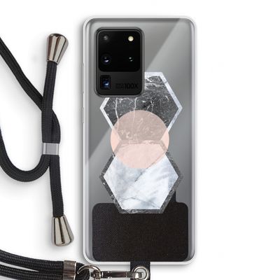 Creatieve toets: Samsung Galaxy S20 Ultra Transparant Hoesje met koord