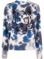 Kenzo sweat K-Tiger à imprimé tie-dye - Bleu - thumbnail