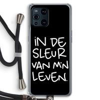 De Sleur: Oppo Find X3 Pro Transparant Hoesje met koord