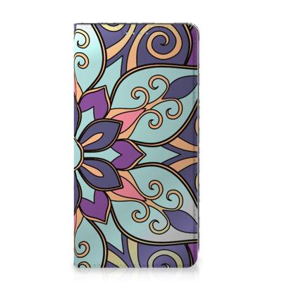 Samsung Galaxy A53 Smart Cover Purple Flower