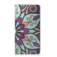 Samsung Galaxy A53 Smart Cover Purple Flower