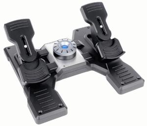 Logitech G Flight Rudder Pedals Zwart, Zilver USB 2.0 Vluchtsimulator Analoog/digitaal PC