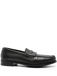 Canali mocassins en cuir grainé - Noir