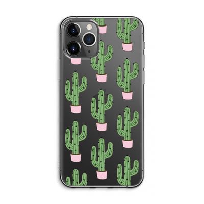 Cactus Lover: iPhone 11 Pro Max Transparant Hoesje