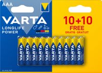 Varta Longlife Power AAA Wegwerpbatterij Zinc-Manganese Dioxide (Zn/MnO2) - thumbnail