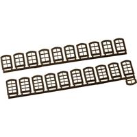 Auhagen 80204 H0 Vensters Bruin Kunststof bouwpakket