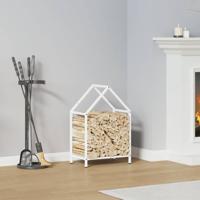 Brandhoutrek 40x25x60 cm koudgewalst staal wit