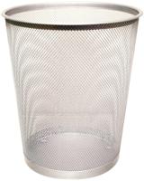 Q-CONNECT papiermand 19 liter metaal zilver