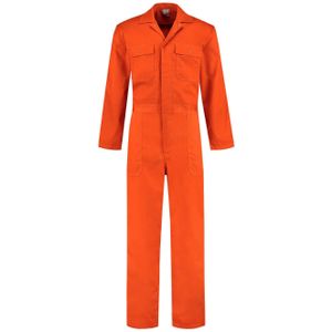 Overall volwassenen 100% katoen oranje