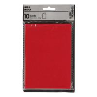 Creativ Company Kaarten Rood 10,5x15cm, 10st.