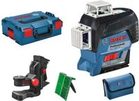 Bosch Blauw GLL 3-80 CG Kruislijnlaser met groene laserlijnen + BM1 houder in L-boxx Click & Go | Zonder accu&apos;s en lader in L-boxx - 0601063T03