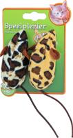 Katten-speelgoed safari muis kaart 2st - Gebr de boon