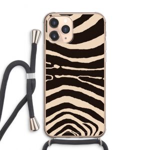 Arizona Zebra: iPhone 11 Pro Max Transparant Hoesje met koord
