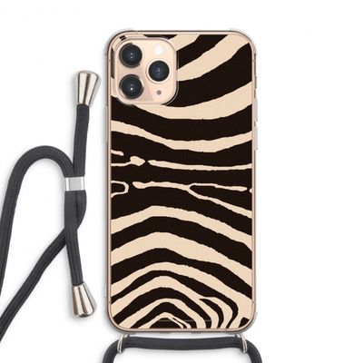 Arizona Zebra: iPhone 11 Pro Max Transparant Hoesje met koord