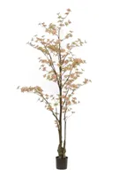 Kunstplant Boom Tropaeolum Perzik Groen - 210cm