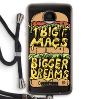 Big Macs Bigger Dreams: Motorola Moto Z Force Transparant Hoesje met koord