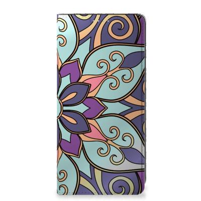 Samsung Galaxy A21s Smart Cover Purple Flower Samsung Galaxy A21s Smart Cover Purple Flower