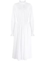 MARANT ÉTOILE robe Imany à détails de volants - Blanc