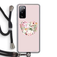 GRL PWR Flower: Samsung Galaxy S20 FE / S20 FE 5G Transparant Hoesje met koord