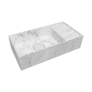 Balmani Dama fonteintje 42 x 21 cm Carrara marmer