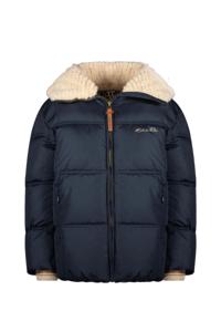 Like Flo Meisjes winterjas fancy met capuchon - Amaya - Navy blauw