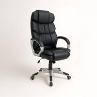 LoXa - Bureaustoel ExecutiveMaster Eco Leer - Verstelbaar 46-56 cm - Kantelbaar tot 120° - Ergonomisch - Metalen Basis - Stille Wielen - Luxe Kantoorstoel