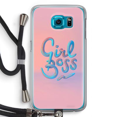 Girl boss: Samsung Galaxy S6 Transparant Hoesje met koord