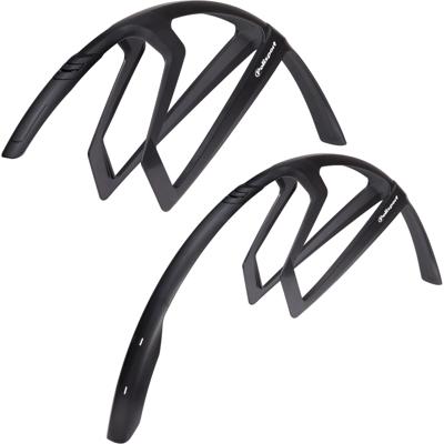 Polisport spatbordset r-mud 28" race klitteband 32mm zwart