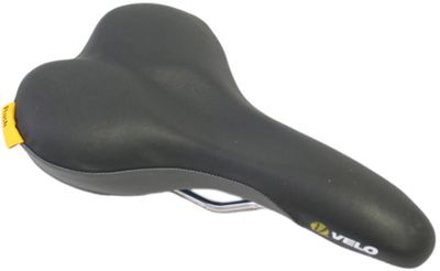 Velo fietszadel plush d2 men zwart/grijs
