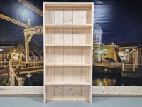 Steigerhouten Boekenkast - Robuuste Open Kast voor Woonkamer of Kantoor