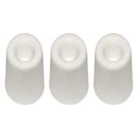 Deurbuffer - 3x - deurstopper - wit - rubber - 50 x 35 mm - schroefbevestiging - thumbnail