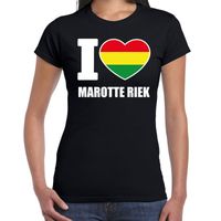 Carnaval I love Marotte Riek t-shirt zwart voor dames