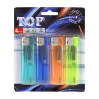 Aansteker elektronisch 4 stuks op kaart