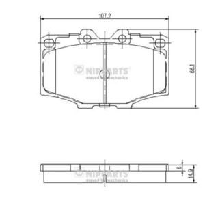 Nipparts Remblokset J3602036