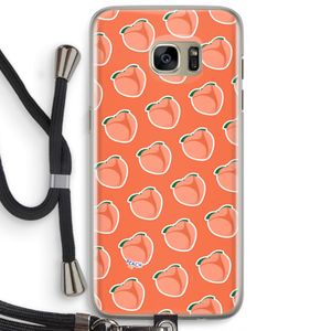 Just peachy: Samsung Galaxy S7 Edge Transparant Hoesje met koord
