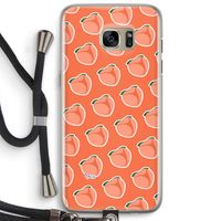 Just peachy: Samsung Galaxy S7 Edge Transparant Hoesje met koord