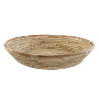 Fruitschaal - bruin - 42 x 42 cm - rieten - fruitmand - serveerschaal