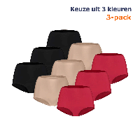 Ten Cate Secrets High Waist Slip 3-pack Rood-L - thumbnail