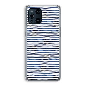Verrassende lijnen: Oppo Find X3 Transparant Hoesje