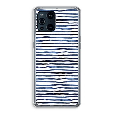 Verrassende lijnen: Oppo Find X3 Transparant Hoesje