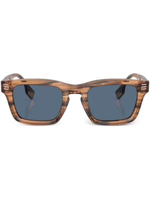 Burberry Eyewear lunettes de soleil à monture rectangulaire - Marron