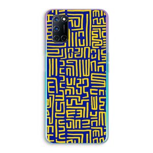 Majorelle Blue Print: Oppo A72 Transparant Hoesje