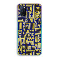 Majorelle Blue Print: Oppo A72 Transparant Hoesje