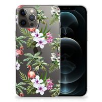 iPhone 12 Pro Max TPU Hoesje Flamingo Palms - thumbnail