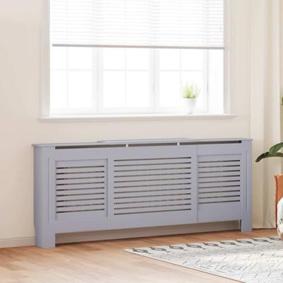 Radiatorombouw 205 cm MDF grijs