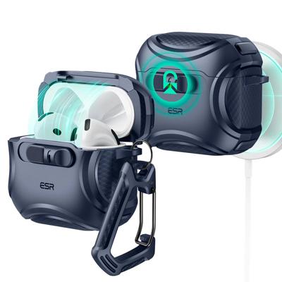 AirPods 4 Cyber FlickLock Case (HaloLock) - Dark Blue